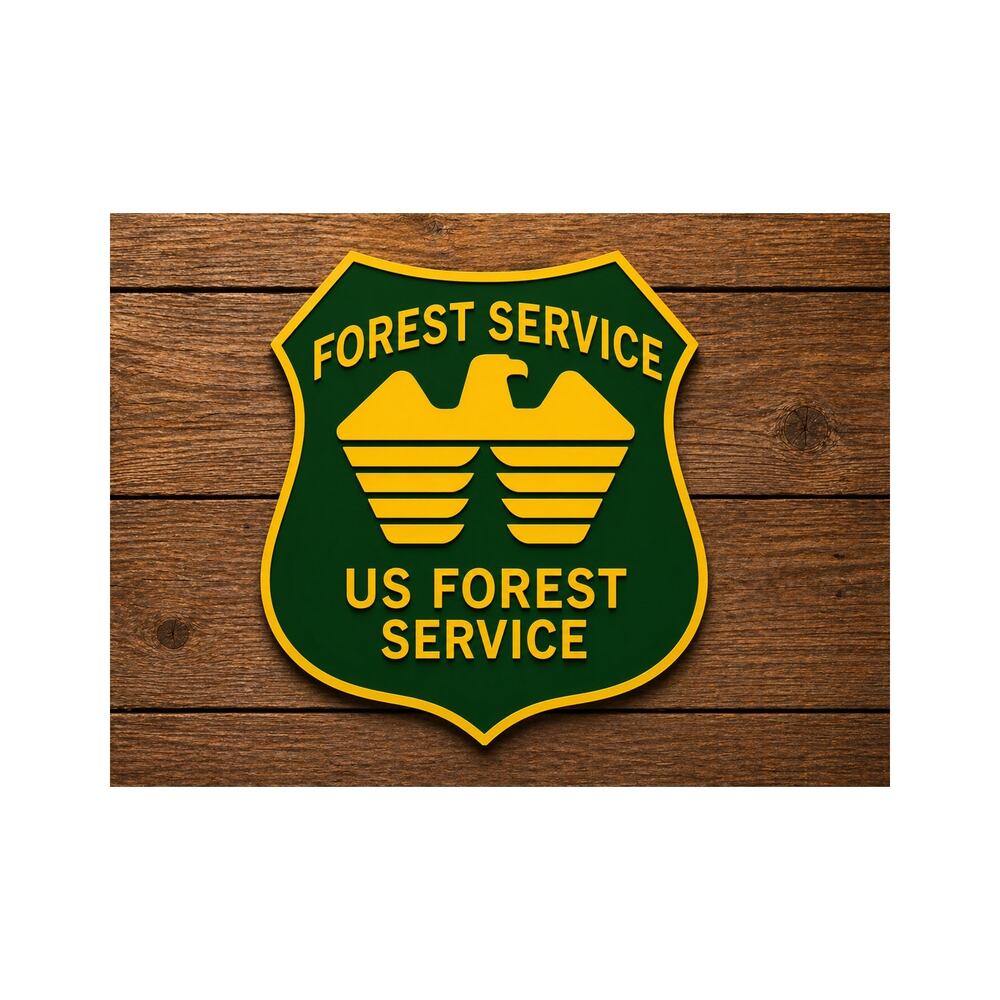 US FOREST SERVICE Sign Outdoors Woods Agriculture Natural Resources Farm DNR